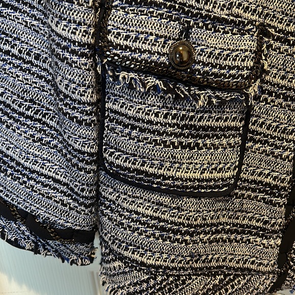 NWT - White House Black Market long tweed jacket - Picture 5 of 10